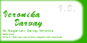 veronika darvay business card